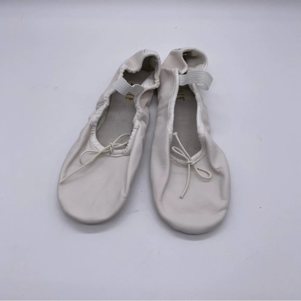 Bloch Dansoft Leather Full Sole Ballet Slippers. Size 4.5